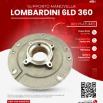 Crank Support / Main Bearing Housing for Lombardini 6LD 360 Diesel Engine